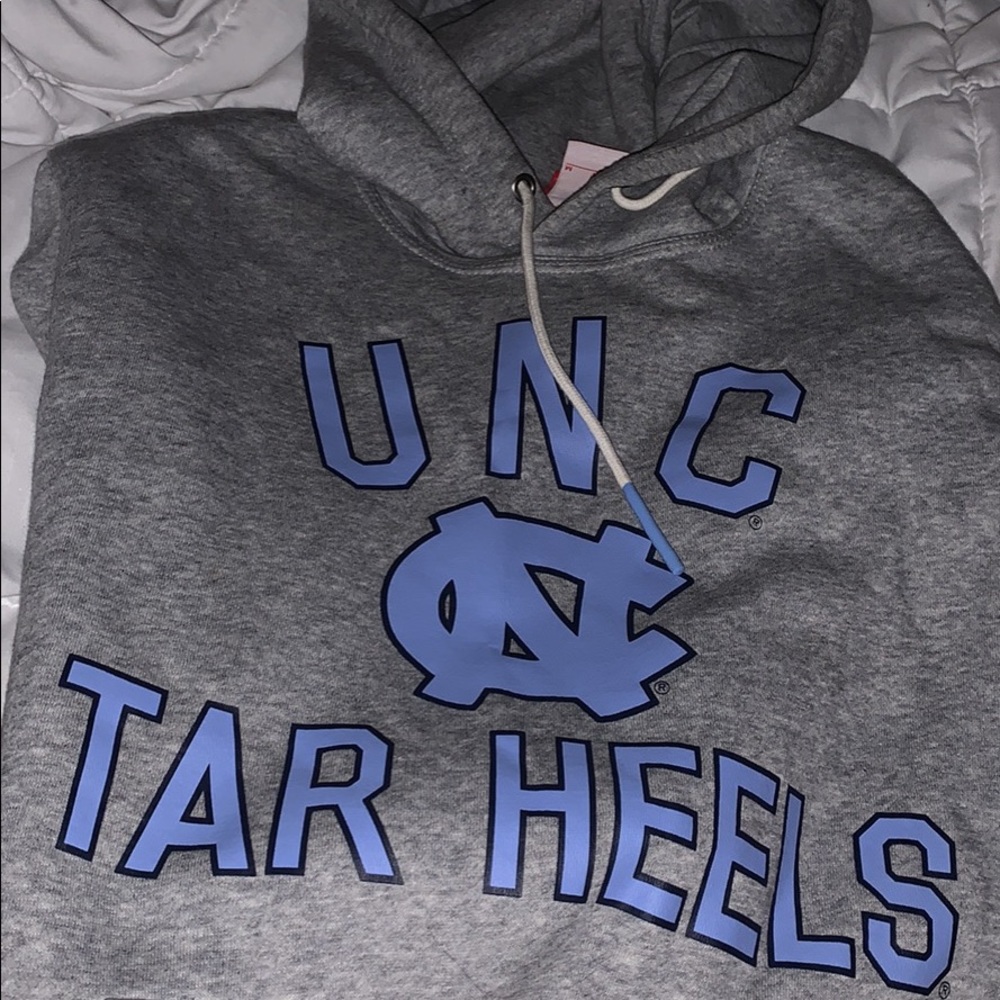 Gray Nike UNC hoodie
